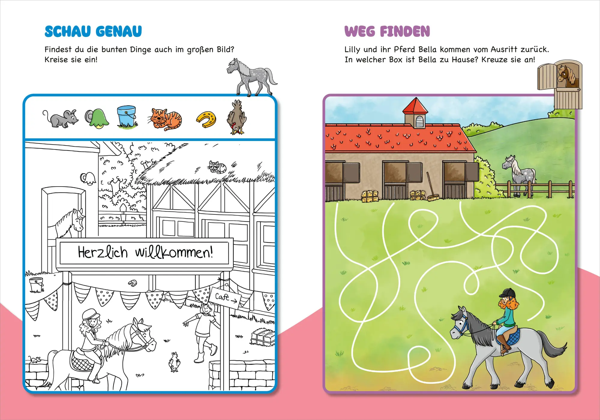 Bild: 9783788647544 | Malen und Rätseln für Kindergartenkinder. Pferde | Nadja Schwendemann