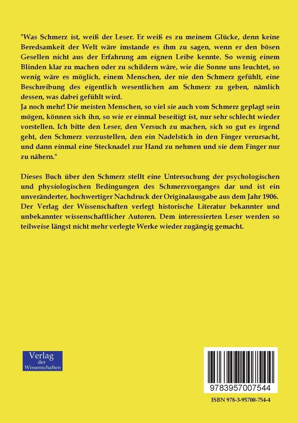 Rückseite: 9783957007544 | Der Schmerz | Semi Meyer | Taschenbuch | 84 S. | Deutsch | 2019