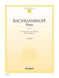 Cover: 9790001087544 | Elegie Opus 3/1 | op. 3/1. Klavier. | Sergei Rachmaninov | Taschenbuch