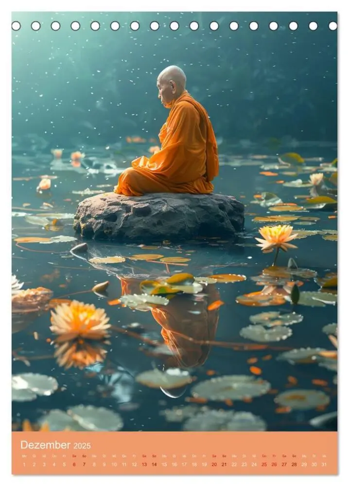 Bild: 9783383797644 | Meditative Stille (Tischkalender 2025 DIN A5 hoch), CALVENDO...