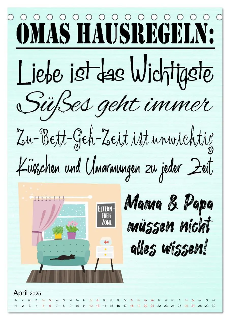 Bild: 9783435887644 | Glück ist, Oma zu sein (Tischkalender 2025 DIN A5 hoch), CALVENDO...