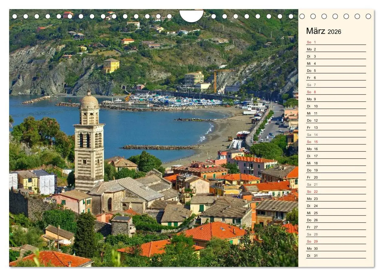 Bild: 9783457977644 | Urlaub an der Italienischen Riviera (Wandkalender 2026 DIN A4...