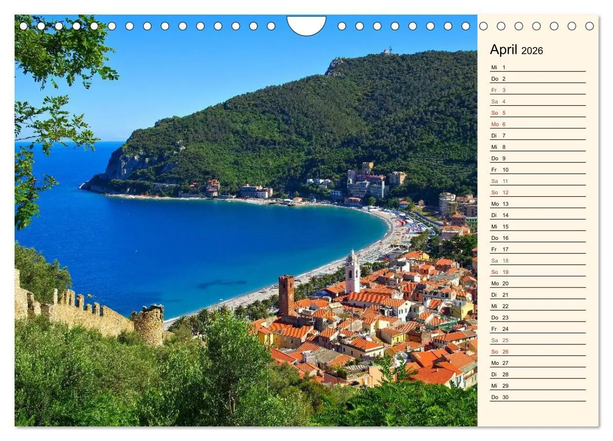 Bild: 9783457977644 | Urlaub an der Italienischen Riviera (Wandkalender 2026 DIN A4...
