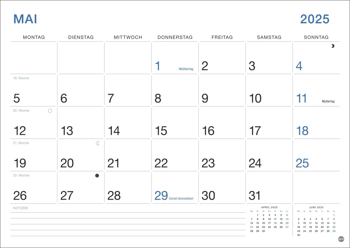 Bild: 9783756407644 | Büro Monatsplaner 2025 | Kalender | Spiralbindung | Kalender | Deutsch