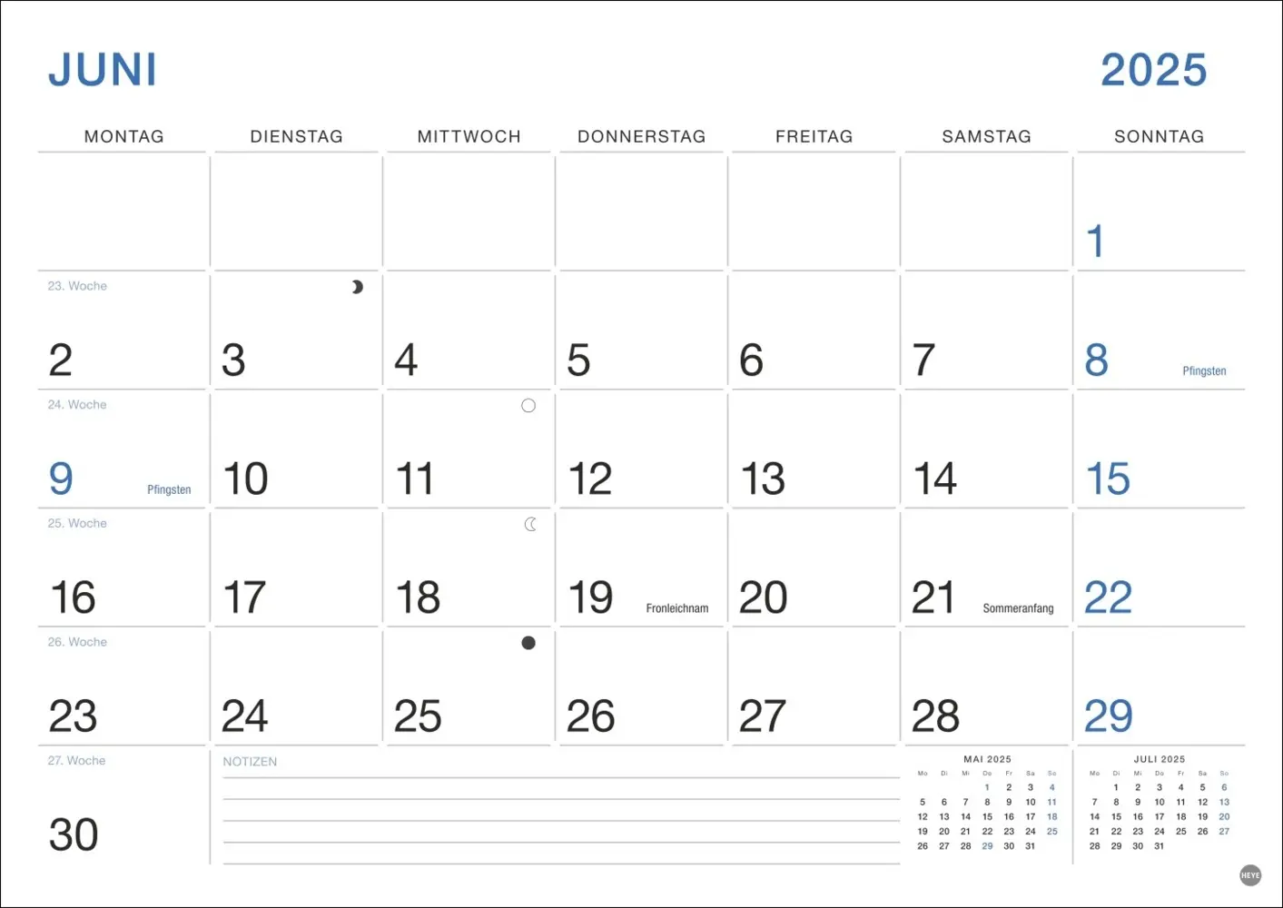 Bild: 9783756407644 | Büro Monatsplaner 2025 | Kalender | Spiralbindung | Kalender | Deutsch