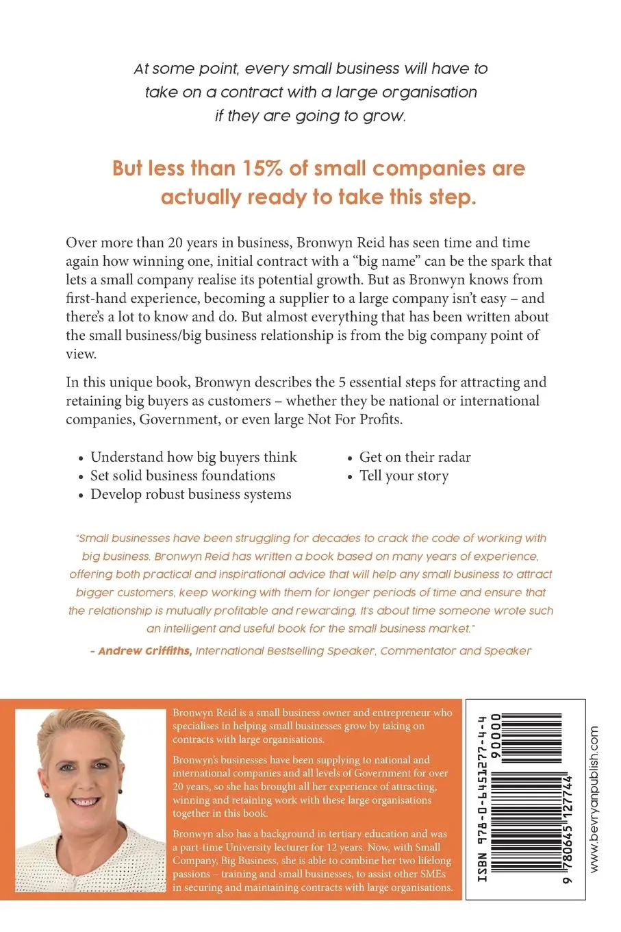 Rückseite: 9780645127744 | Small Company Big Business | Bronwyn Reid | Taschenbuch | Englisch