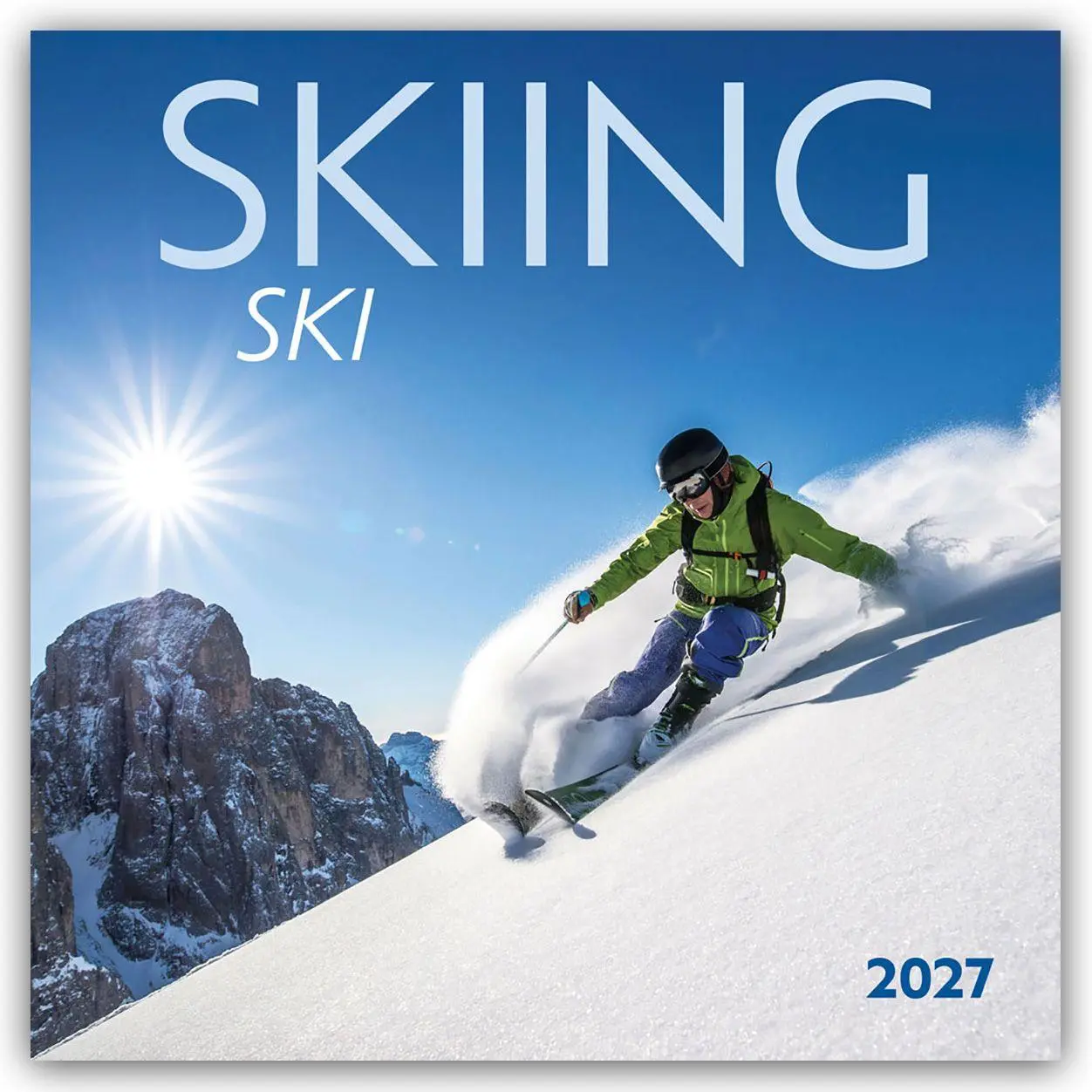 Cover: 9781525617744 | Skiing - Skifahren 2027 - 16-Monatskalender | Wyman Publishing | 28 S.
