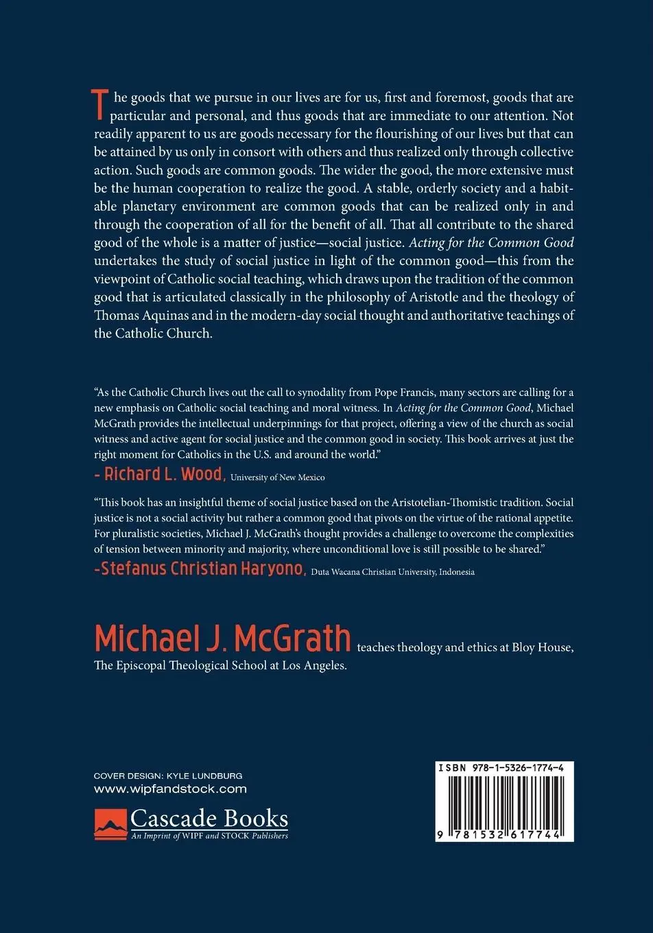 Rückseite: 9781532617744 | Acting for the Common Good | Michael J. Mcgrath | Taschenbuch | 2023