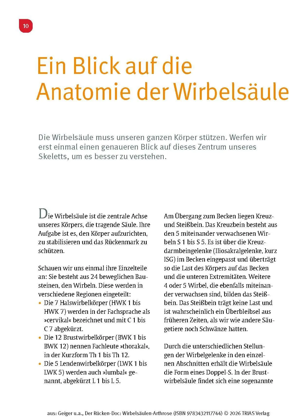 Bild: 9783432117744 | Der Rücken-Doc: Wirbelsäulen-Arthrose | Florian Geiger (u. a.) | Buch