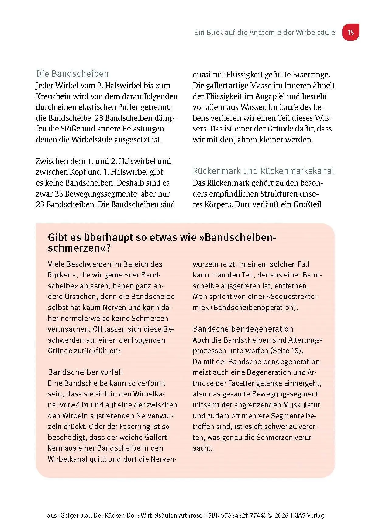 Bild: 9783432117744 | Der Rücken-Doc: Wirbelsäulen-Arthrose | Florian Geiger (u. a.) | Buch