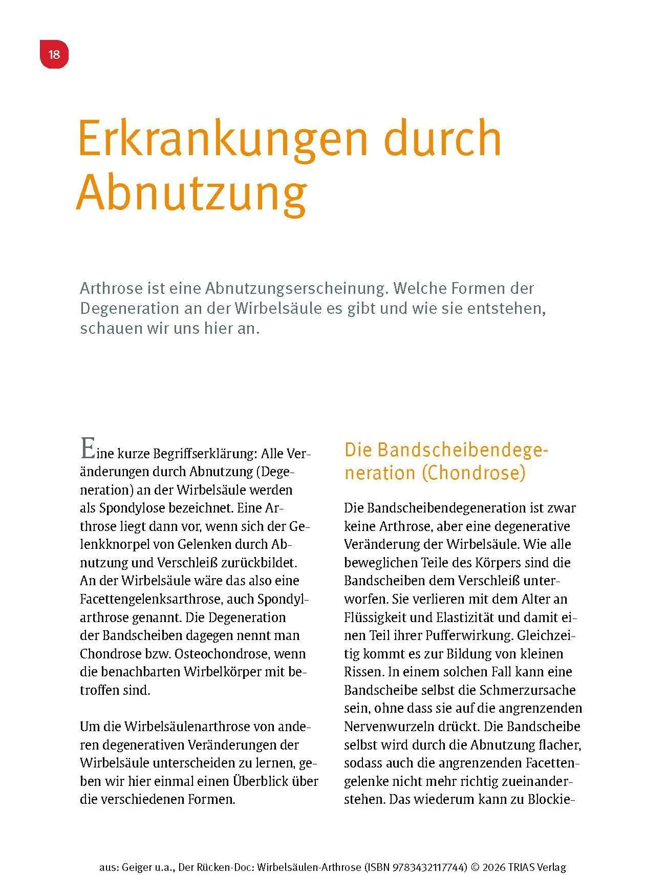 Bild: 9783432117744 | Der Rücken-Doc: Wirbelsäulen-Arthrose | Florian Geiger (u. a.) | Buch