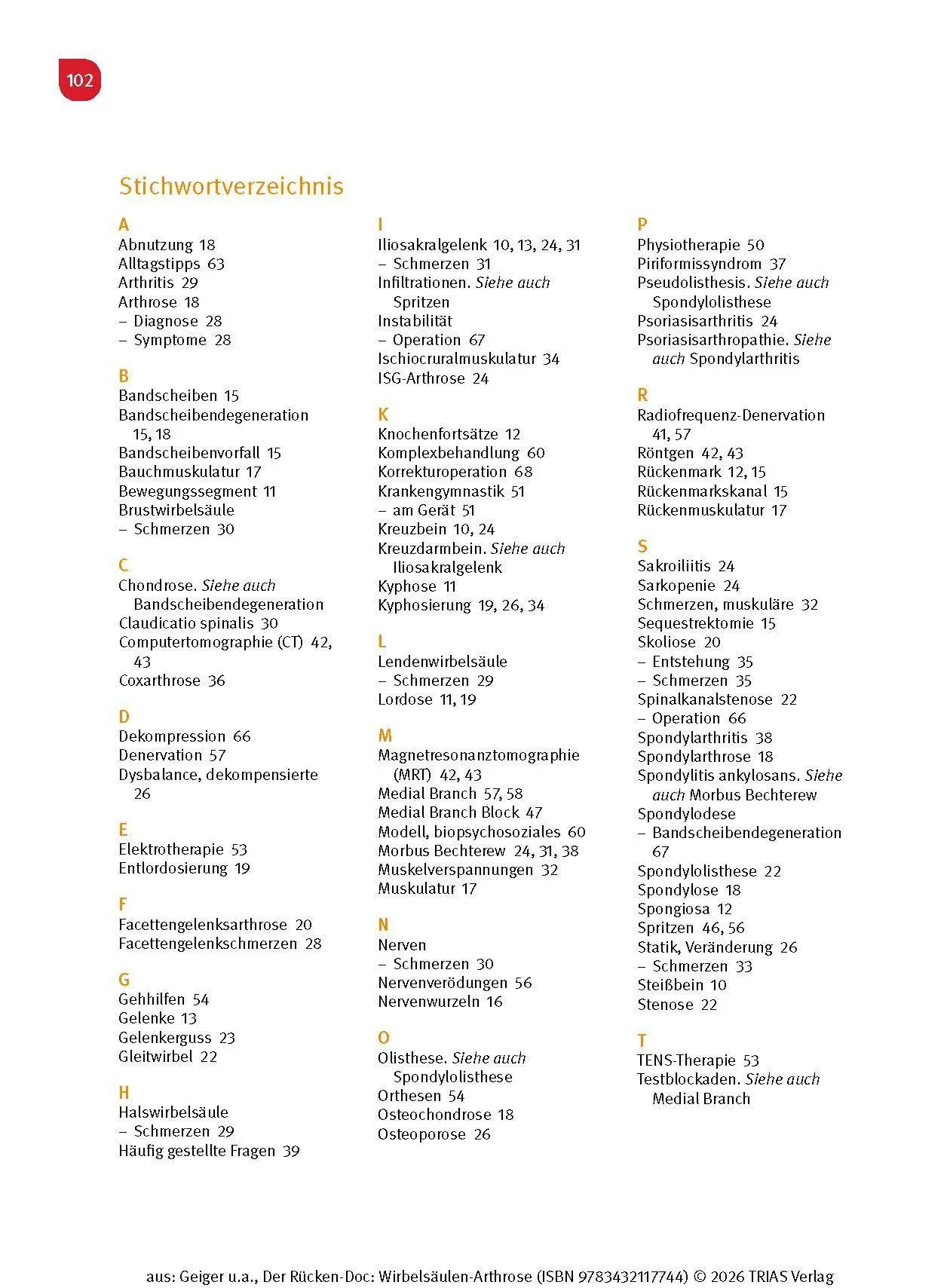 Bild: 9783432117744 | Der Rücken-Doc: Wirbelsäulen-Arthrose | Florian Geiger (u. a.) | Buch