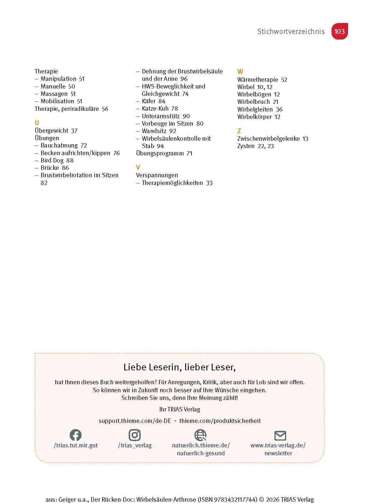 Bild: 9783432117744 | Der Rücken-Doc: Wirbelsäulen-Arthrose | Florian Geiger (u. a.) | Buch