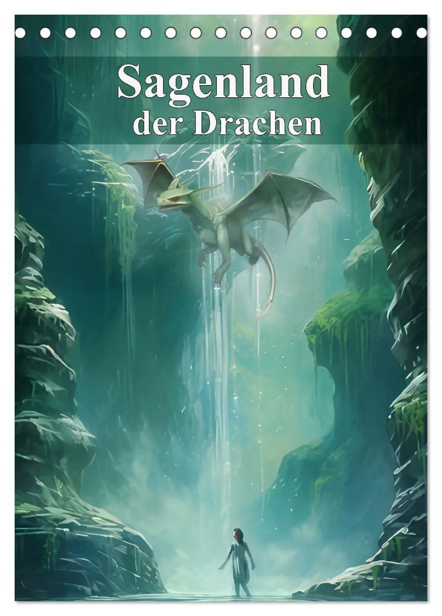 Cover: 9783516297744 | Sagenland der Drachen (Tischkalender 2026 DIN A5 hoch), CALVENDO...