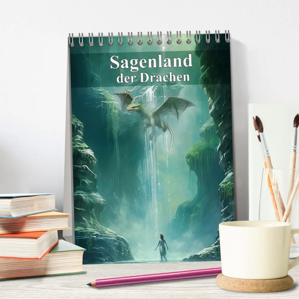Bild: 9783516297744 | Sagenland der Drachen (Tischkalender 2026 DIN A5 hoch), CALVENDO...
