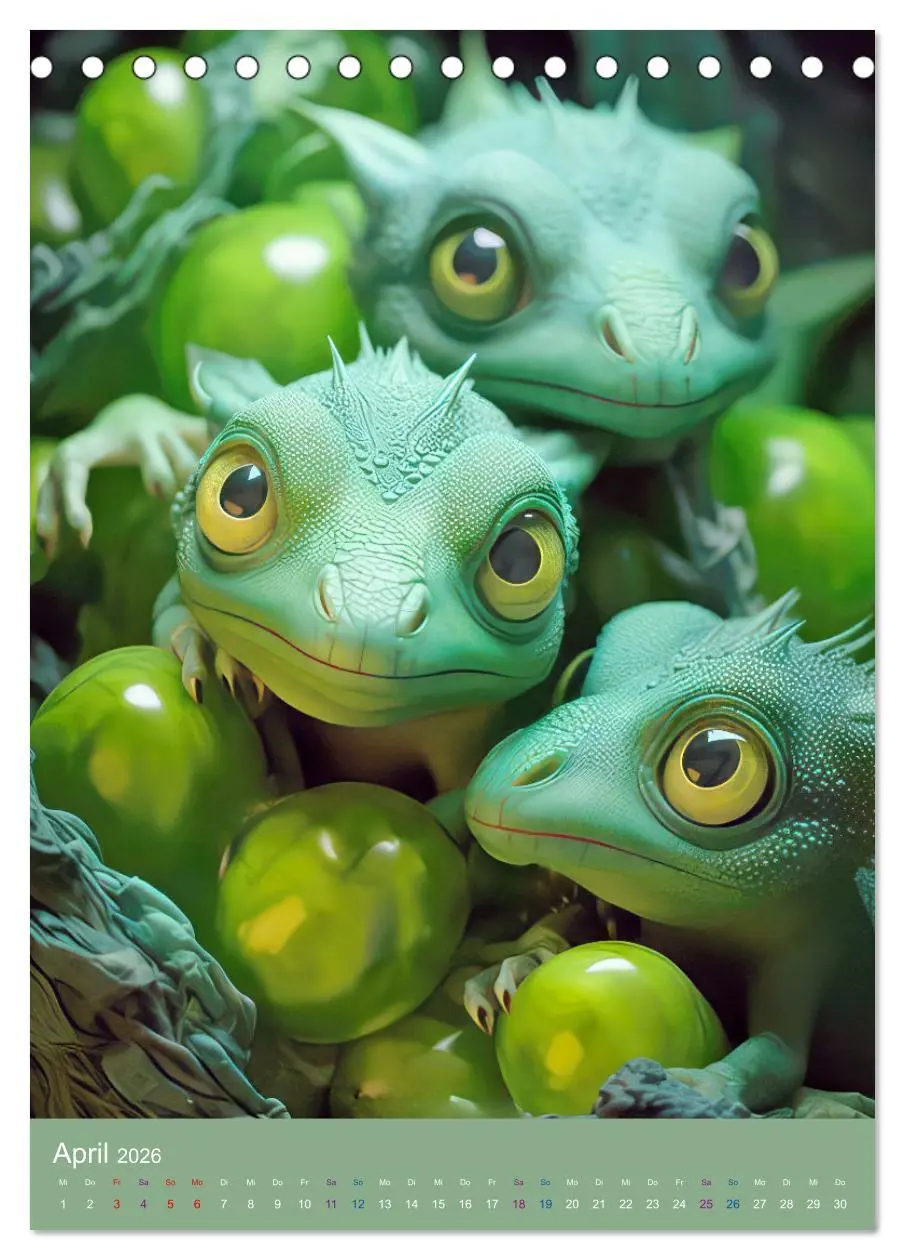 Bild: 9783516297744 | Sagenland der Drachen (Tischkalender 2026 DIN A5 hoch), CALVENDO...
