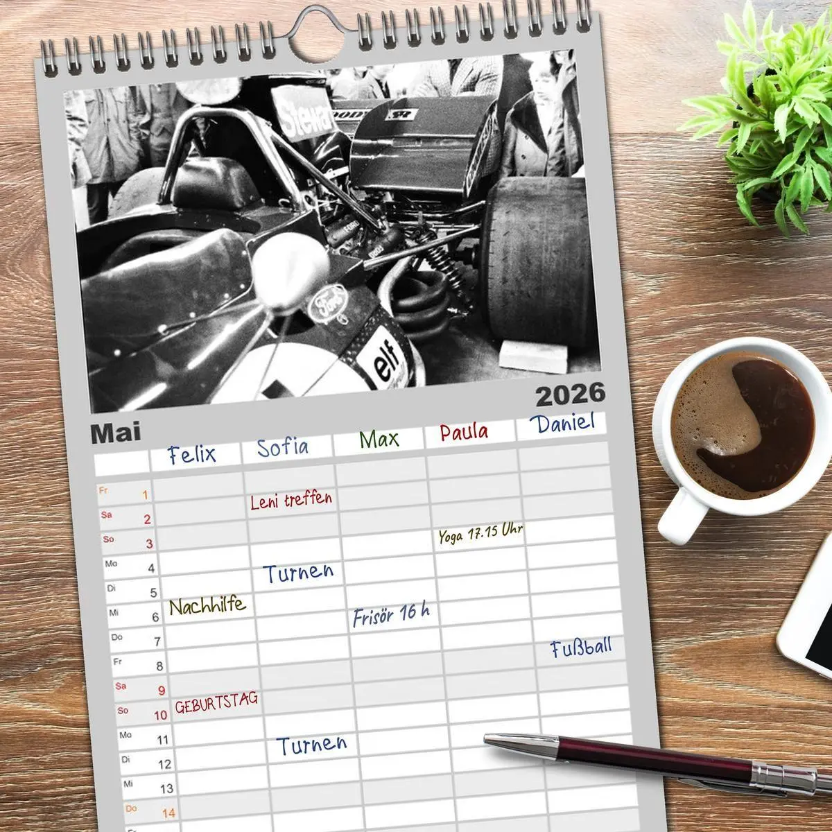 Bild: 9783516507744 | Familienplaner 2026 - Grand Prix - Formel-Rennen 1972-1977 mit 5...
