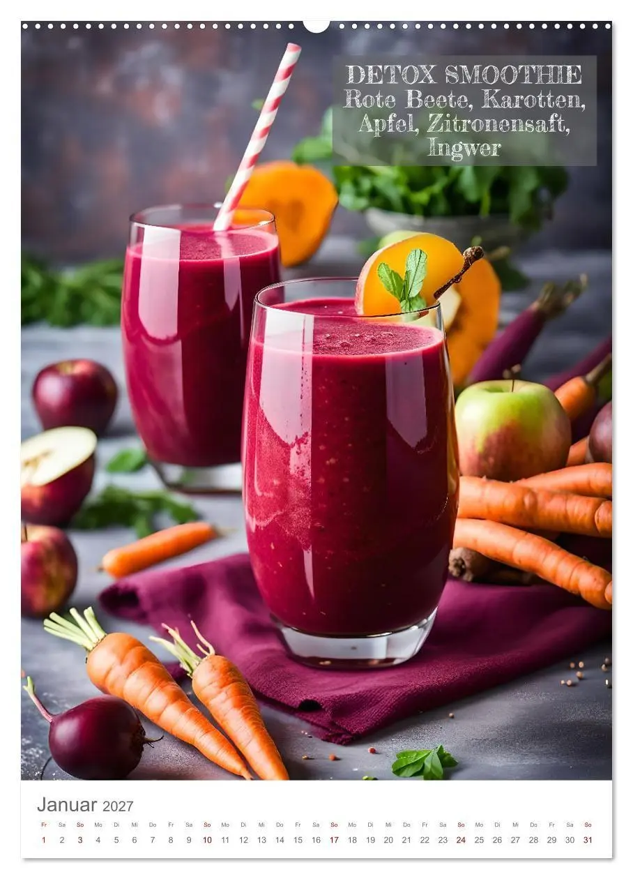 Bild: 9783569077744 | Vitamine im Glas - Gesunde Smoothie Kreationen (Wandkalender 2027...