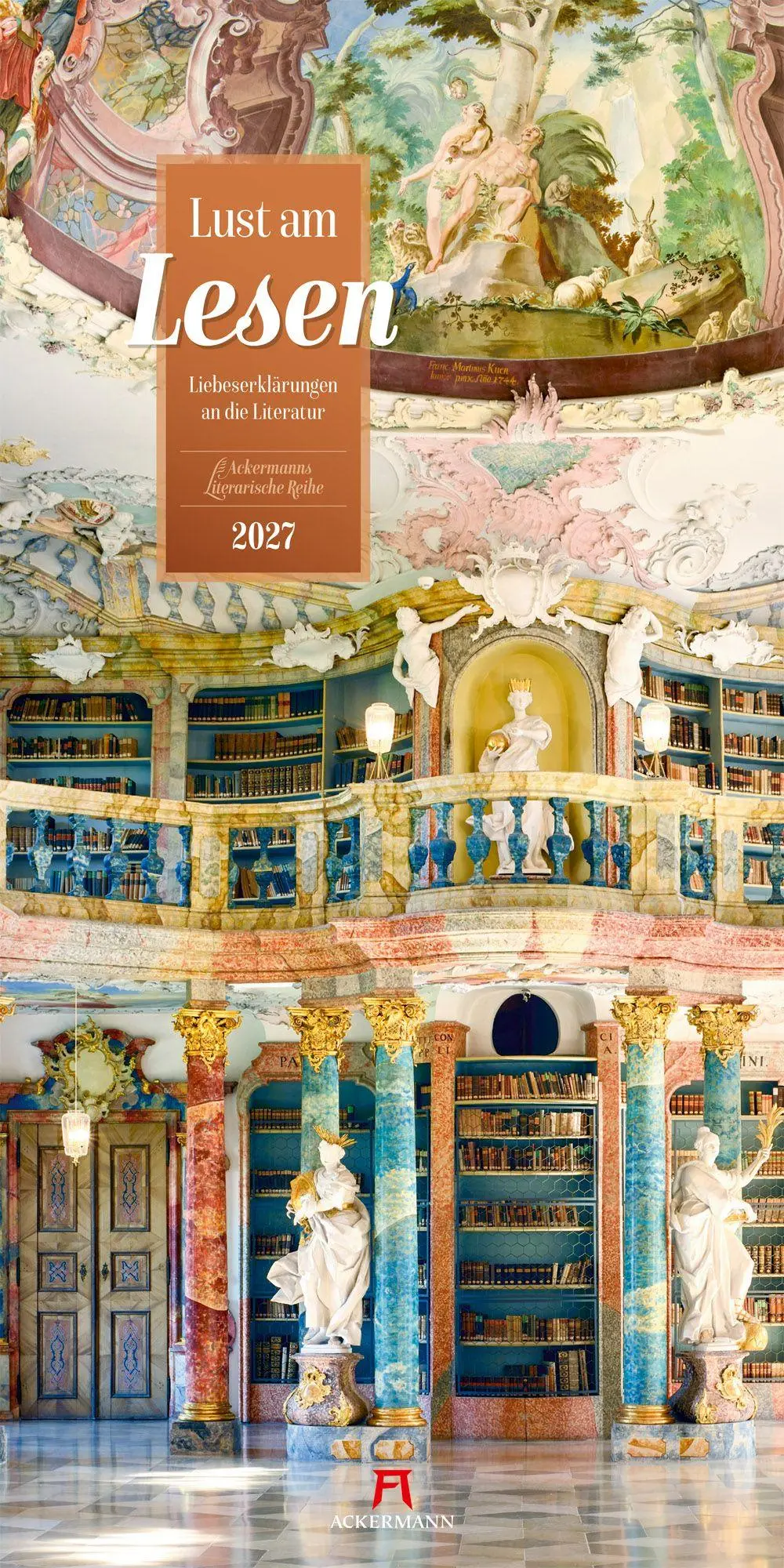 Cover: 9783838427744 | Lust am Lesen Literatur-Kalender 2027 | Ackermann Kunstverlag GmbH