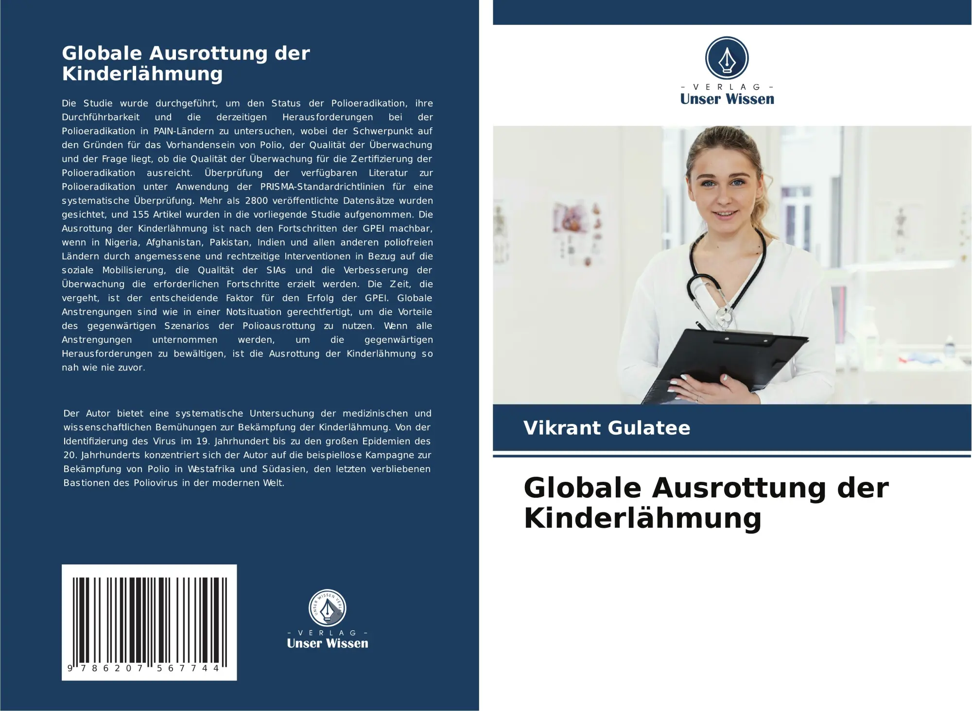 Cover: 9786207567744 | Globale Ausrottung der Kinderlähmung | Vikrant Gulatee | Taschenbuch