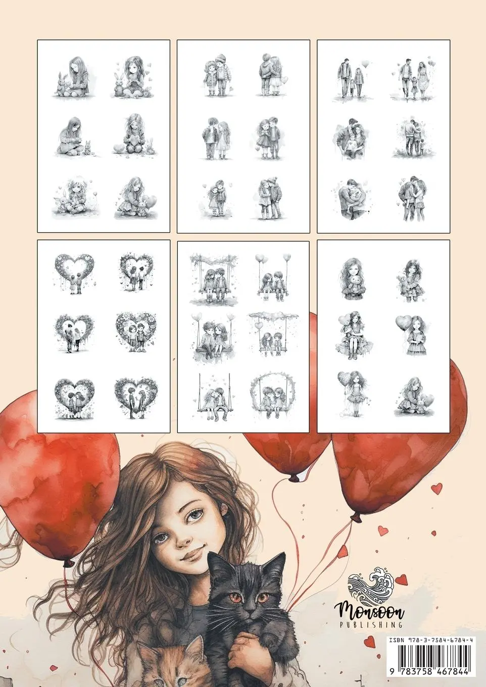 Rückseite: 9783758467844 | A little Love Coloring Book for Adults | Monsoon Publishing | Buch