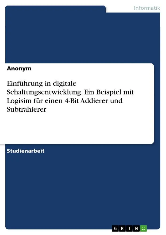 Cover: 9783389017944 | Einführung in digitale Schaltungsentwicklung. Ein Beispiel mit...