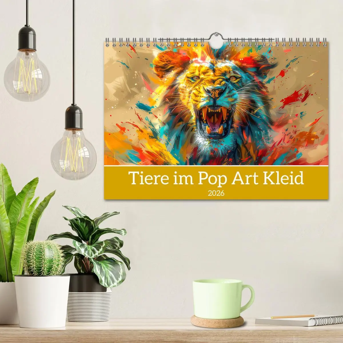 Bild: 9783457327944 | Tiere im Pop Art Kleid (Wandkalender 2026 DIN A4 quer), CALVENDO...