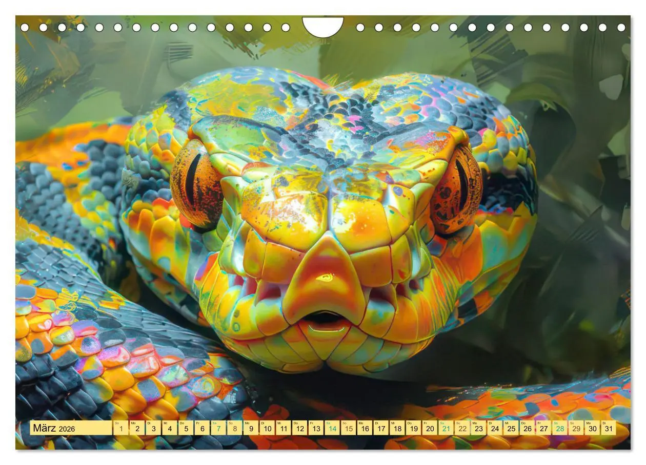 Bild: 9783457327944 | Tiere im Pop Art Kleid (Wandkalender 2026 DIN A4 quer), CALVENDO...
