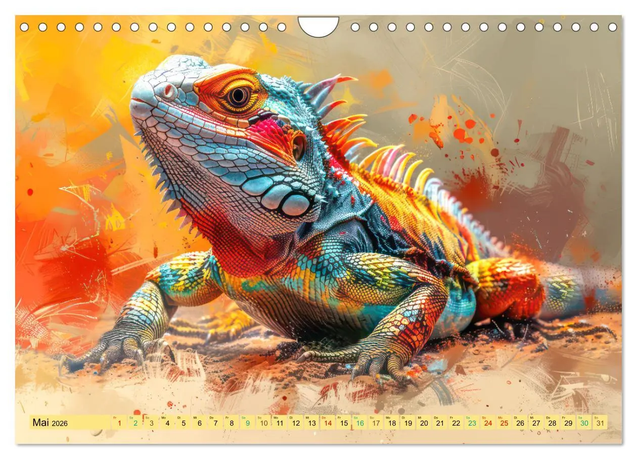 Bild: 9783457327944 | Tiere im Pop Art Kleid (Wandkalender 2026 DIN A4 quer), CALVENDO...