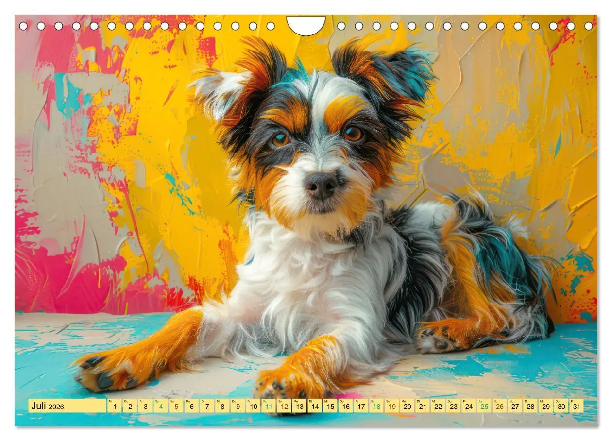 Bild: 9783457327944 | Tiere im Pop Art Kleid (Wandkalender 2026 DIN A4 quer), CALVENDO...