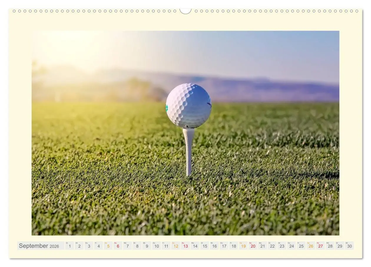 Bild: 9783516037944 | Golf - meine Leidenschaft (Wandkalender 2026 DIN A2 quer), CALVENDO...