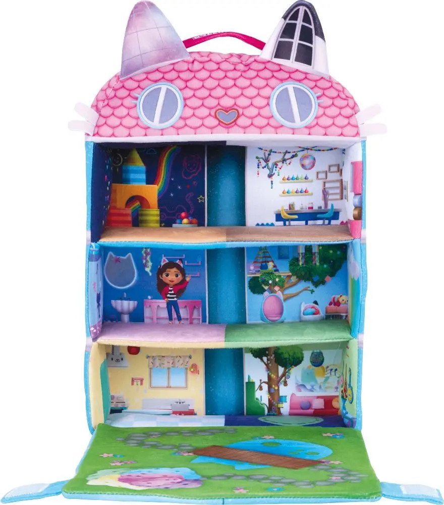 Bild: 4001504428044 | Gabby's Dollhouse, Puppenhaus mit 3 Figuren und Lift, 41 cm | 42804