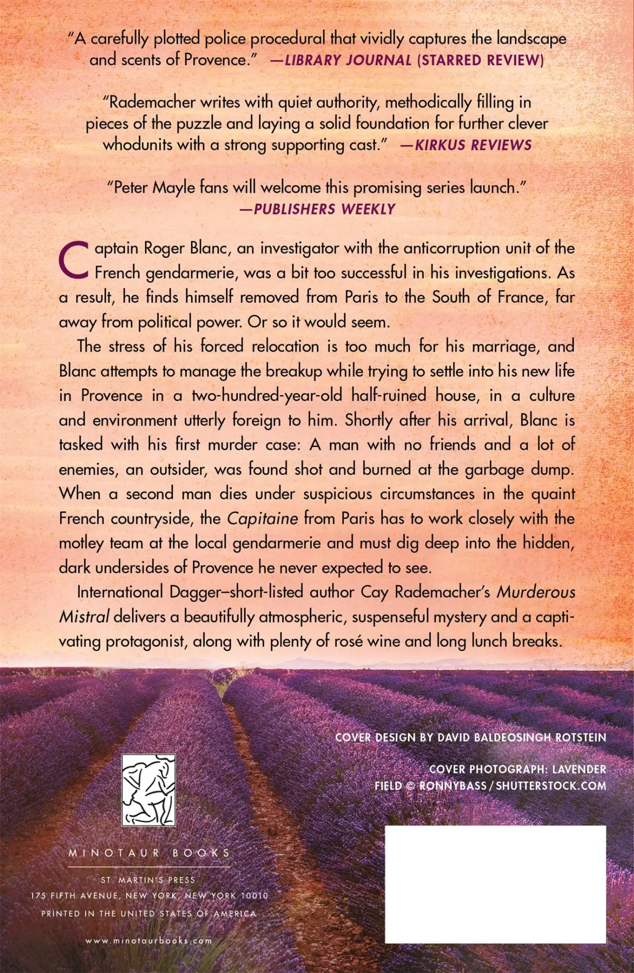 Rückseite: 9781250198044 | Murderous Mistral | Cay Rademacher | Taschenbuch | Englisch | 2018