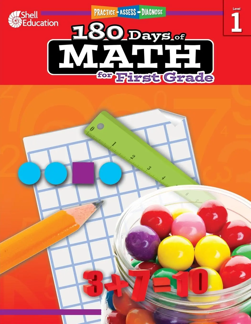 Cover: 9781425808044 | 180 Days of Math for First Grade | Practice, Assess, Diagnose | Smith Cover: 9781425808044 | 180 Days of Math for First Grade | Practice, Assess, Diagnose | Smith