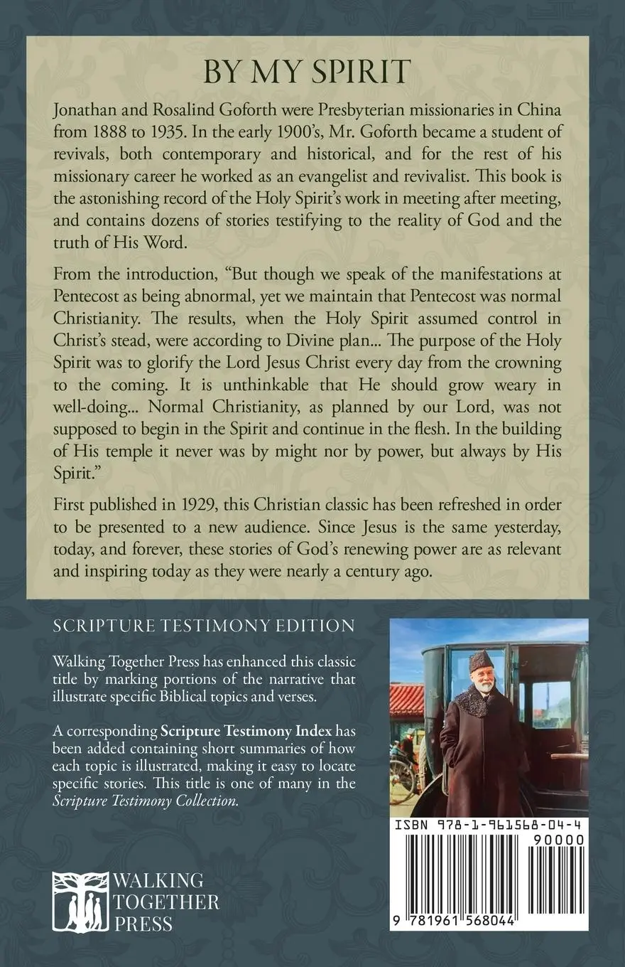 Rückseite: 9781961568044 | By My Spirit | Jonathan Goforth | Taschenbuch | Englisch | 2023