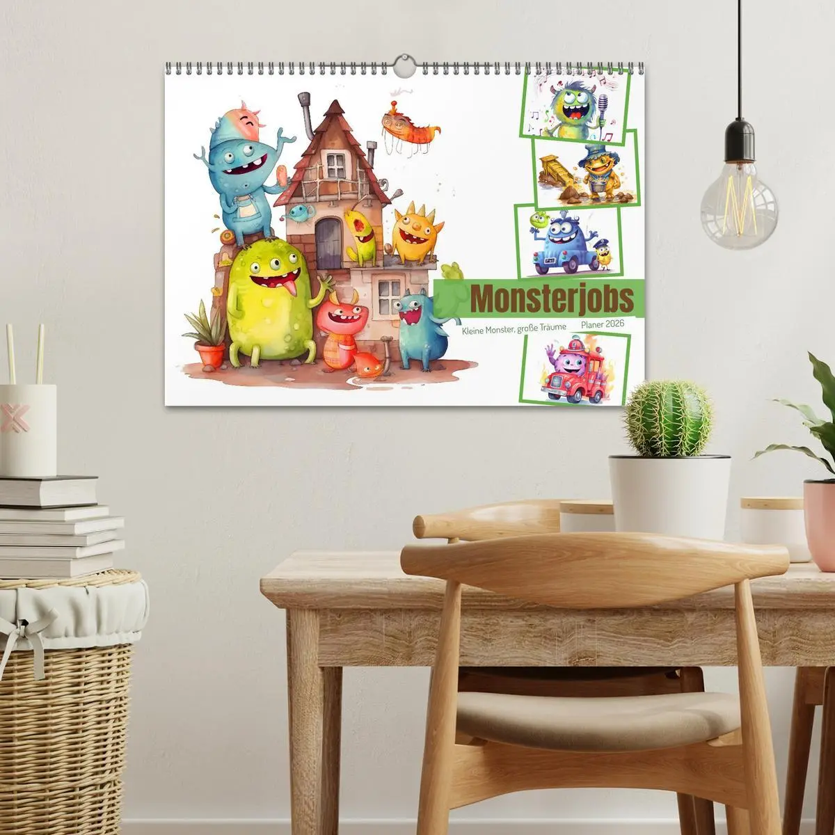 Bild: 9783457528044 | Monsterjobs - Kleine Monster, große Träume (Wandkalender 2026 DIN...