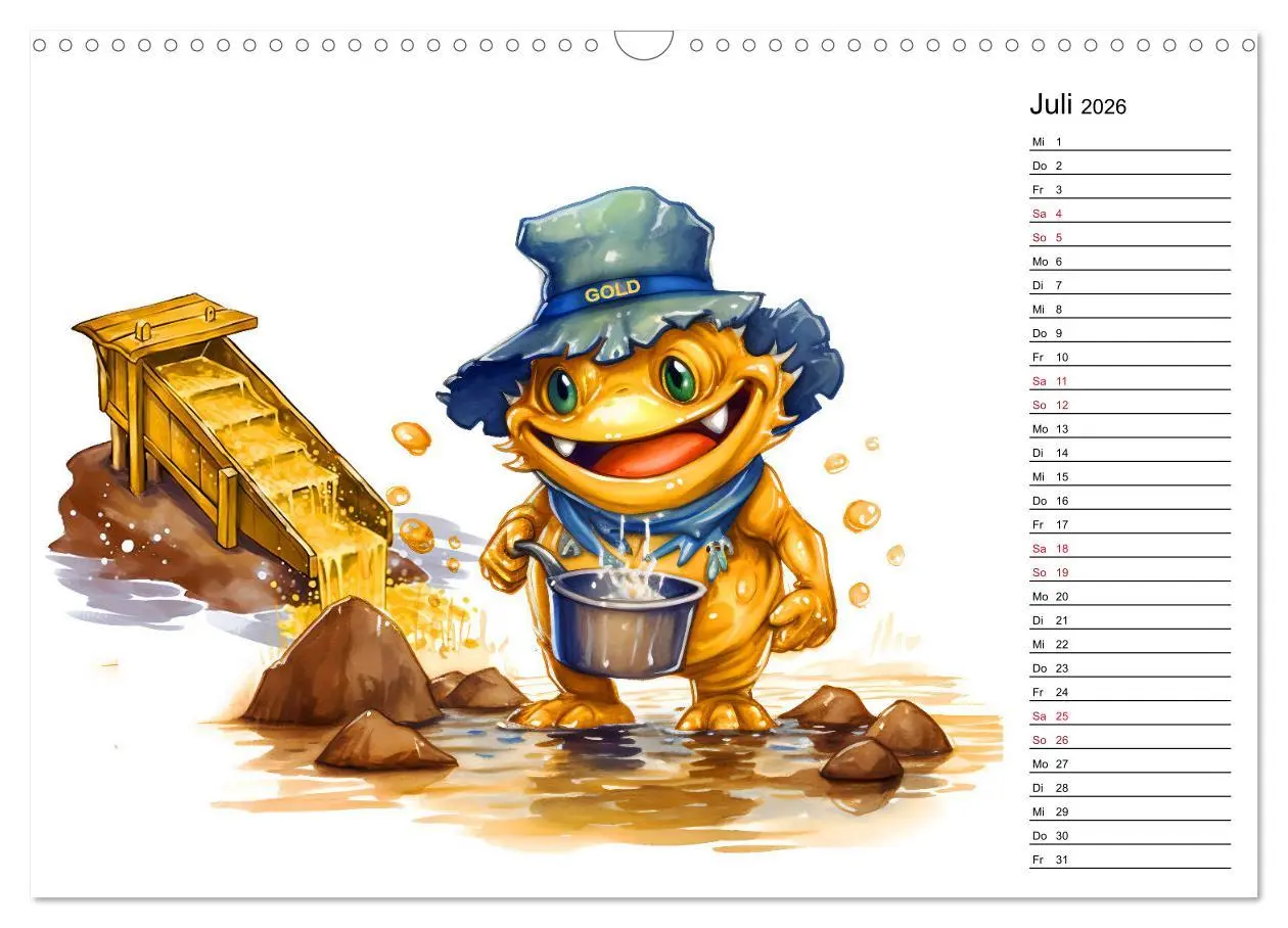 Bild: 9783457528044 | Monsterjobs - Kleine Monster, große Träume (Wandkalender 2026 DIN...