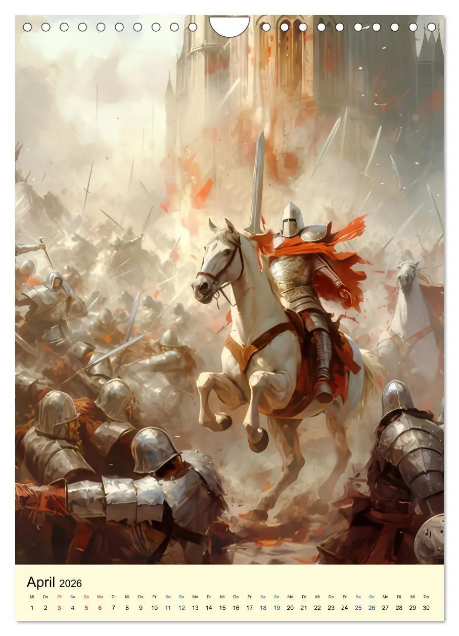 Bild: 9783516308044 | Drachen Ritter Burgen (Wandkalender 2026 DIN A4 hoch), CALVENDO...