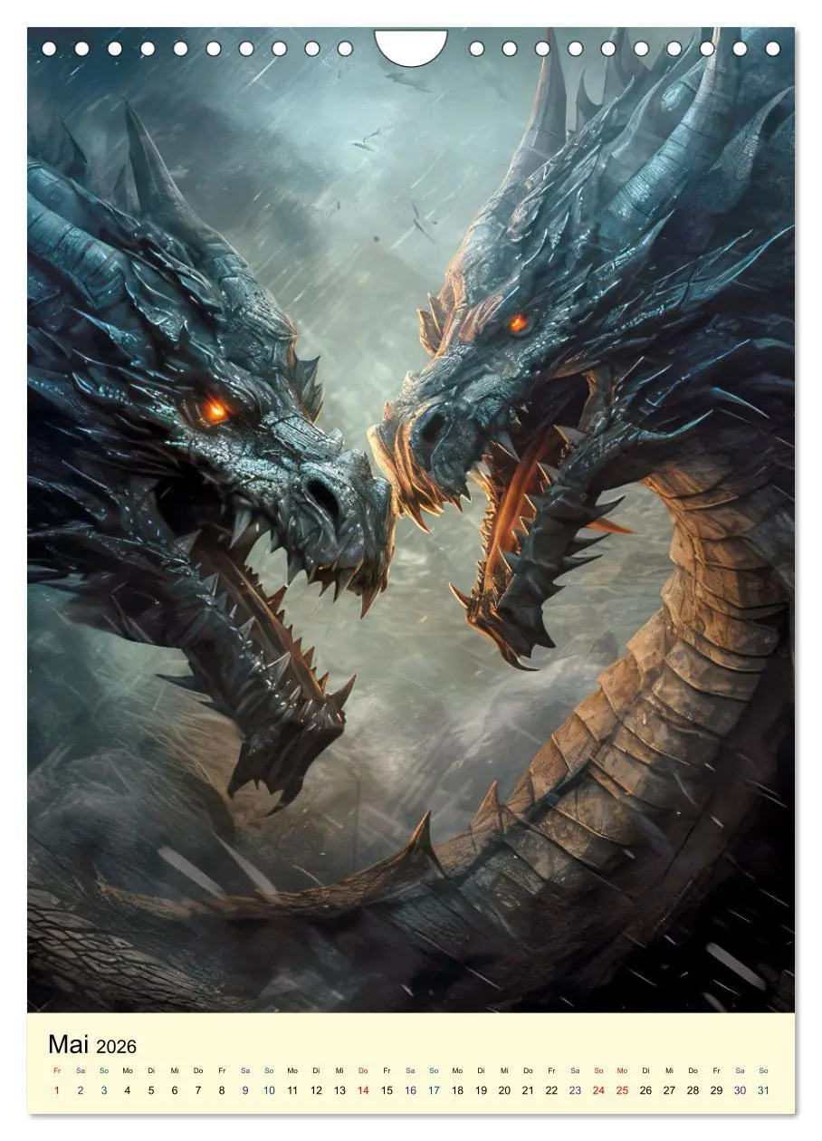 Bild: 9783516308044 | Drachen Ritter Burgen (Wandkalender 2026 DIN A4 hoch), CALVENDO...