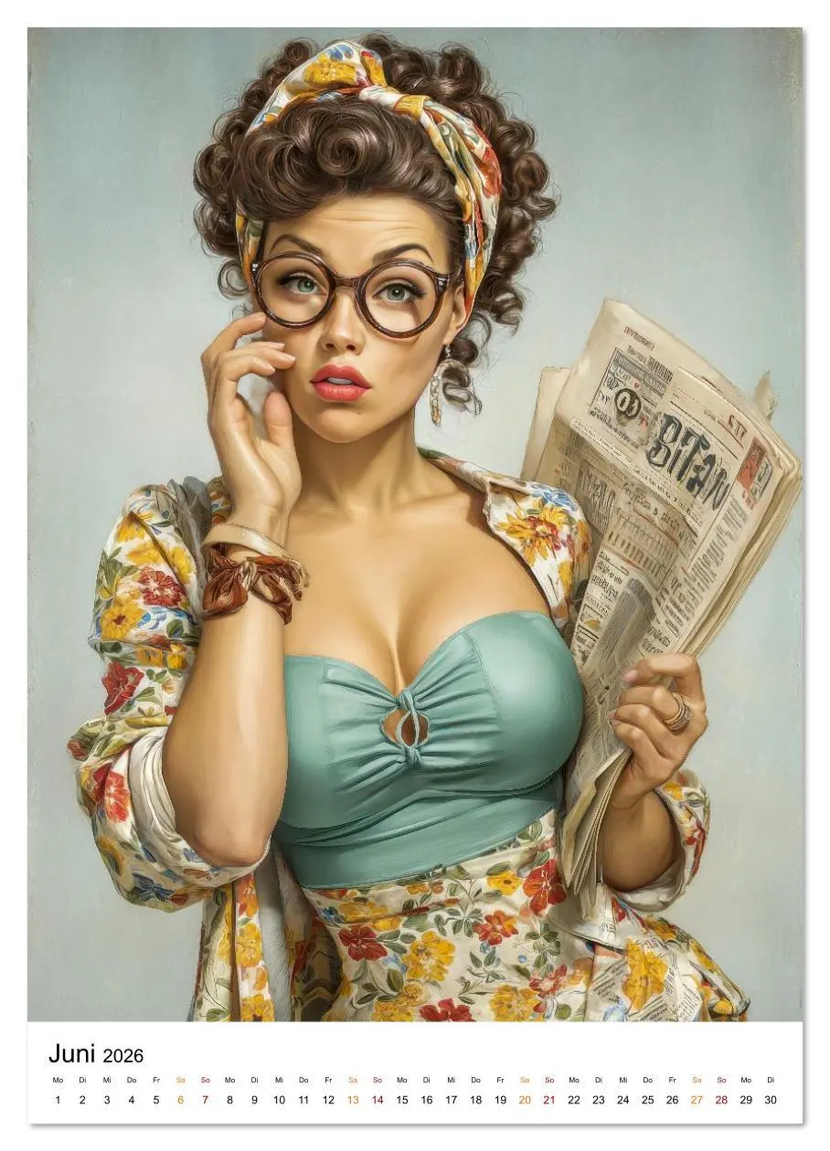 Bild: 9783516618044 | Frau hat viel zu tun (Wandkalender 2026 DIN A2 hoch), CALVENDO...