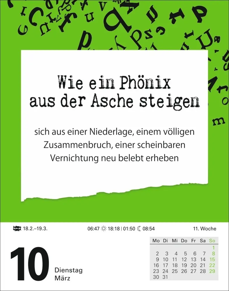 Bild: 9783840038044 | Duden Das Salz in der (Buchstaben-)Suppe Tagesabreißkalender 2026 -...