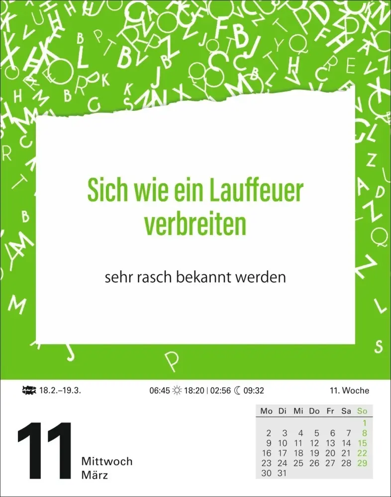 Bild: 9783840038044 | Duden Das Salz in der (Buchstaben-)Suppe Tagesabreißkalender 2026 -...