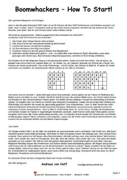 Bild: 9783866328044 | Boomwhackers - How To Start | Andreas von Hoff | Broschüre | 44 S.