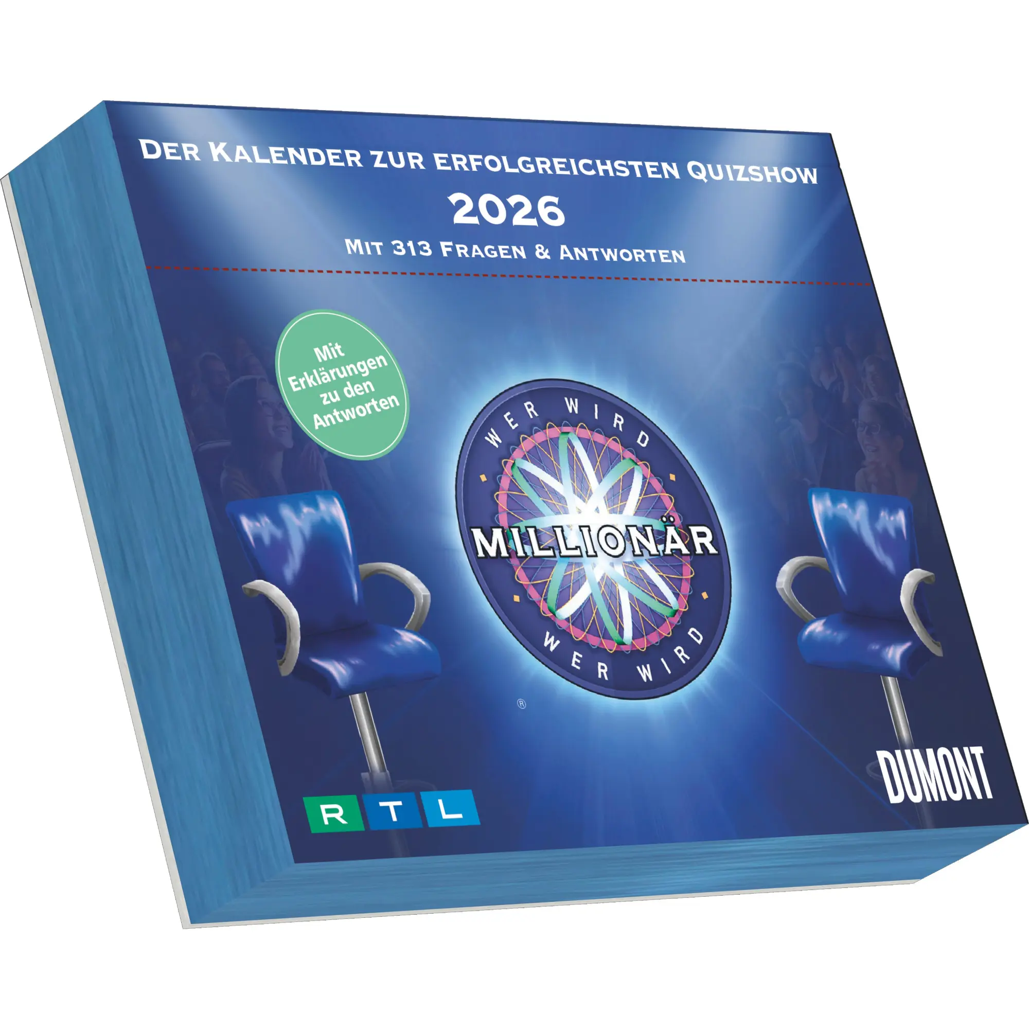 Cover: 4069095008144 | Wer wird Millionär 2026 Tagesabreißkalender - 14.5x11,8 -...