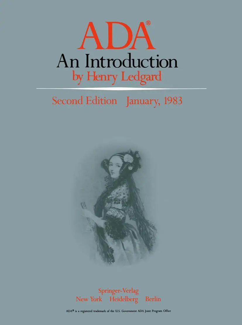 Cover: 9780387908144 | ADA® | An Introduction | Henry Ledgard | Taschenbuch | viii | Englisch