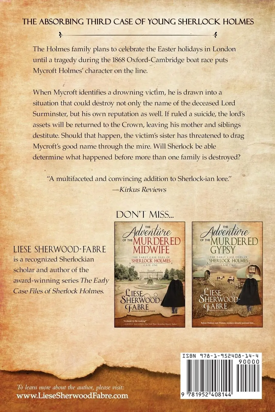 Rückseite: 9781952408144 | The Adventure of the Deceased Scholar | Liese Sherwood-Fabre | Buch