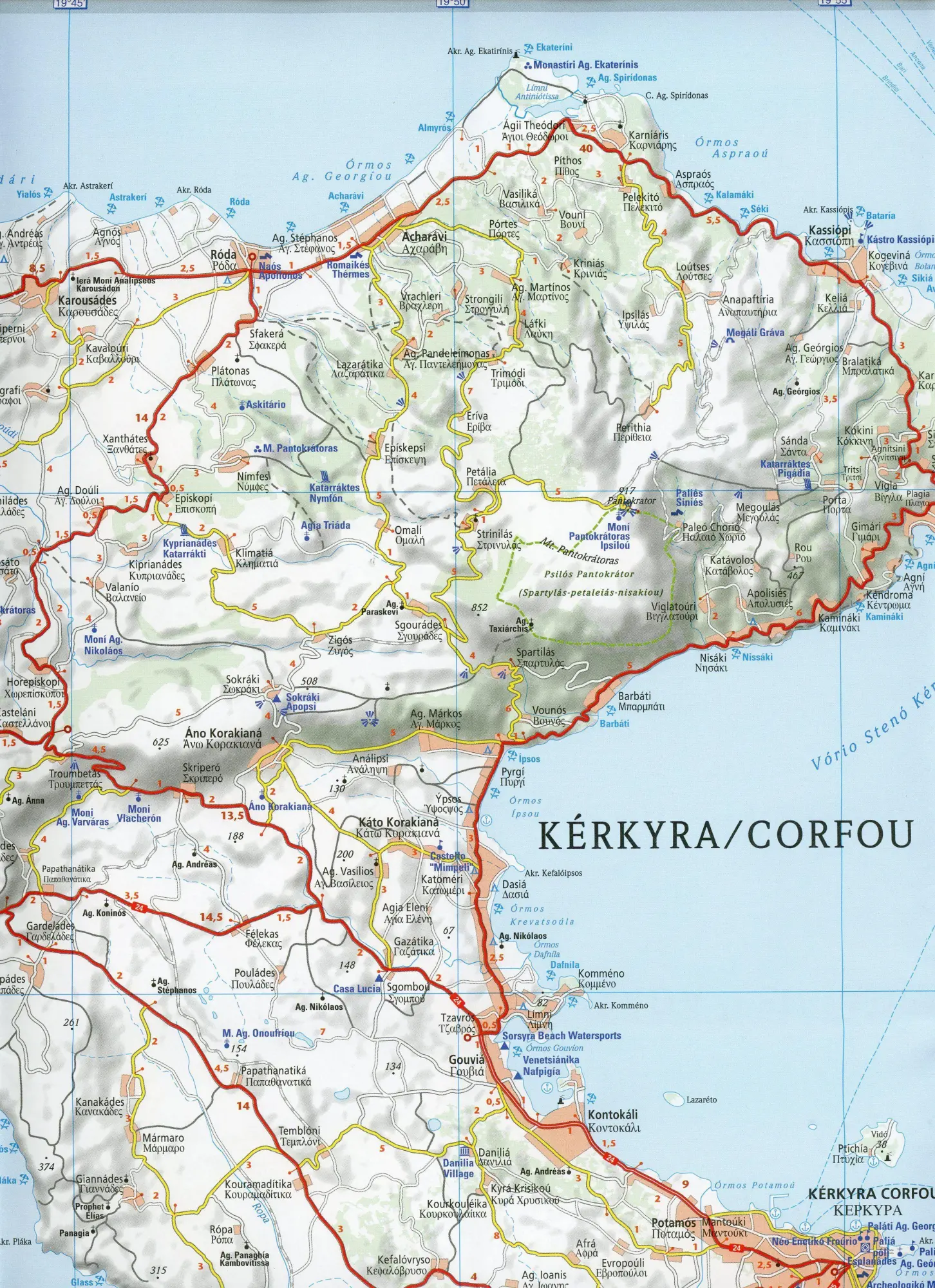 Bild: 9782067248144 | Corfu &amp; the Ionian Islands - Michelin Zoom Map 140 | Maps 1:80 000
