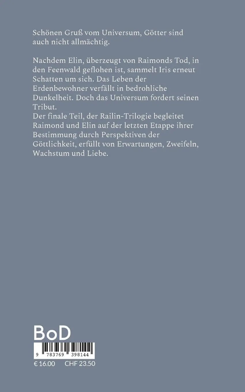 Rückseite: 9783769398144 | Railin | Die ewige Göttin | Claudine Hallier | Taschenbuch | Railin