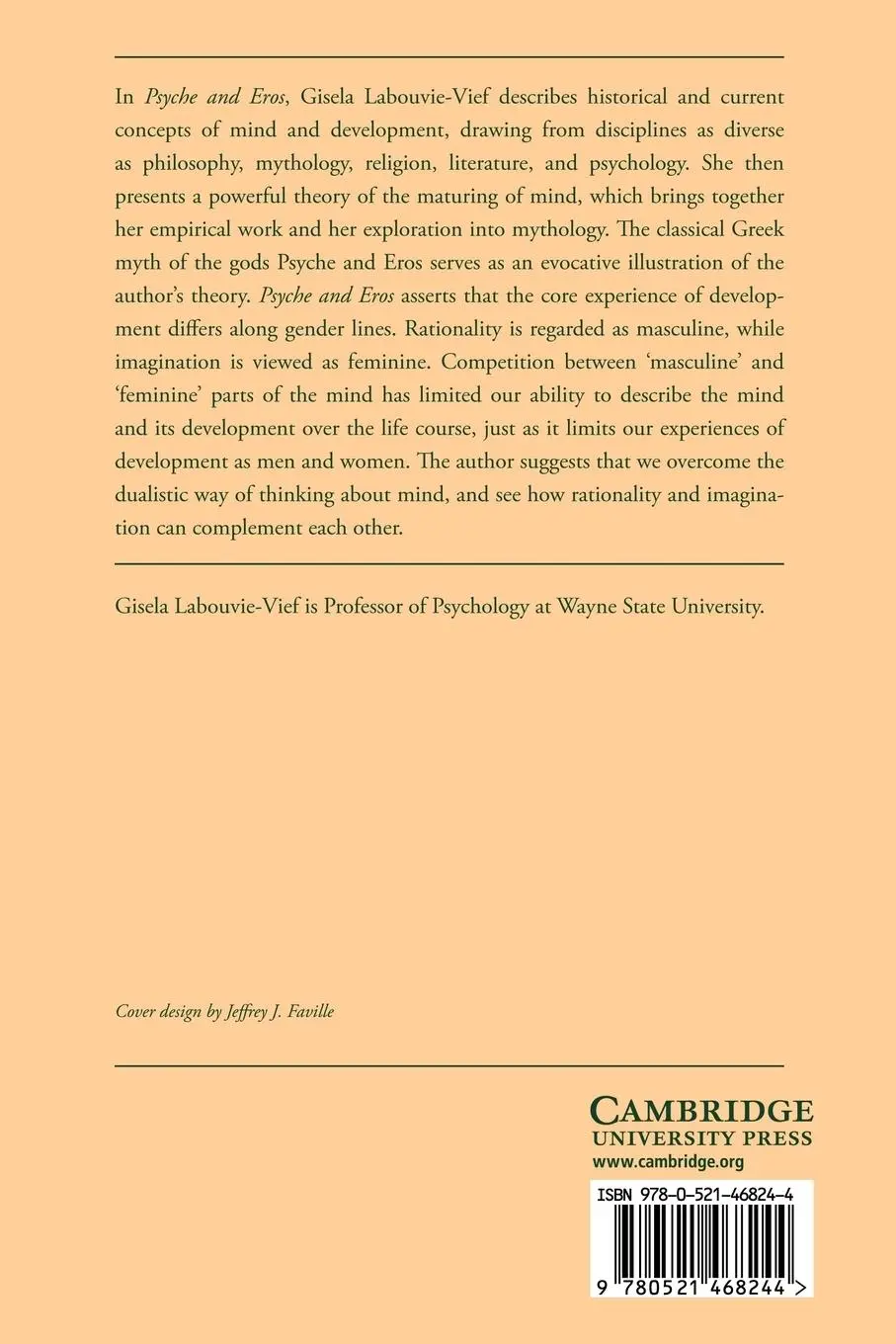 Rückseite: 9780521468244 | Psyche and Eros | Mind and Gender in the Life Course | Labouvie-Vief