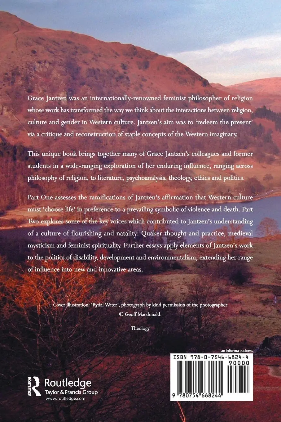 Rückseite: 9780754668244 | Grace Jantzen | Redeeming the Present | Elaine L. Graham | Taschenbuch